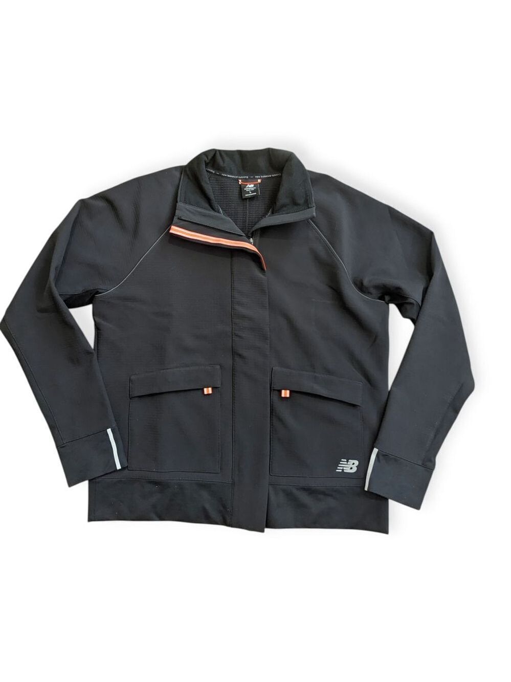 New Balance Running Jacket Large Black Reflective